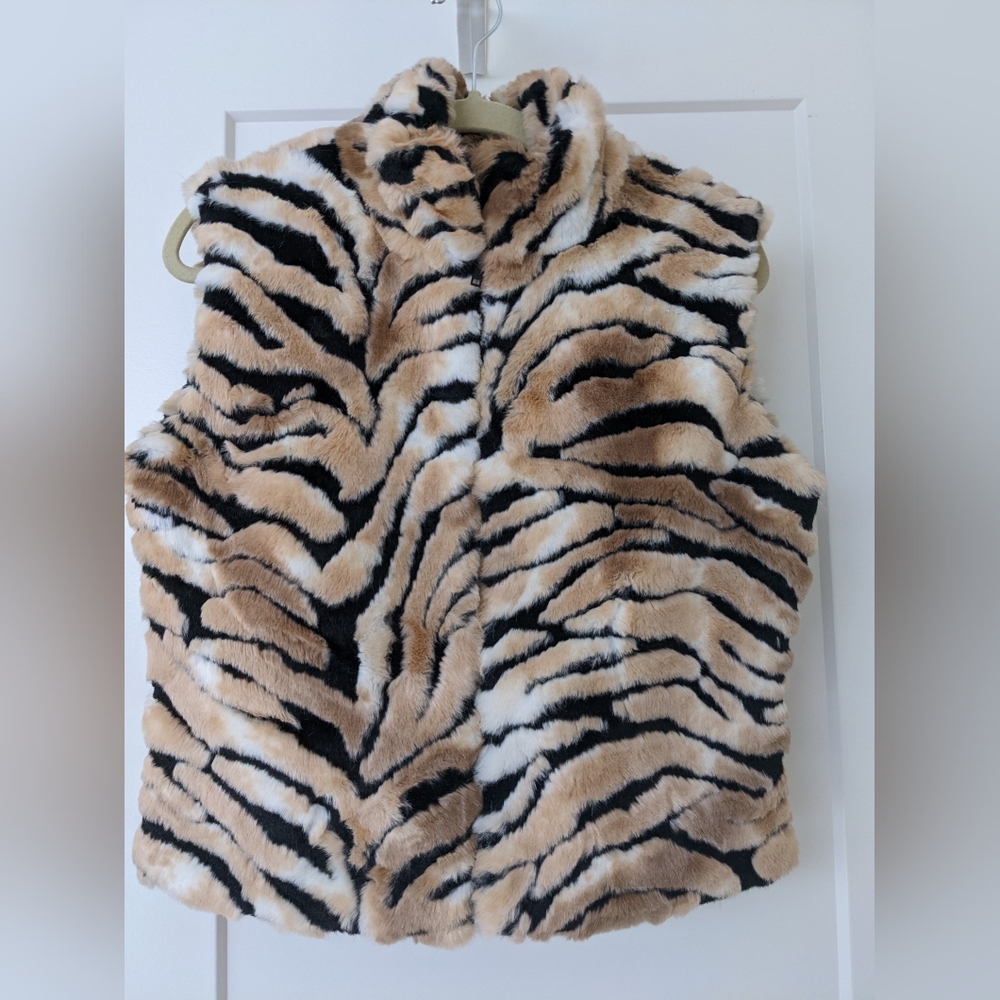 Faux fur vest